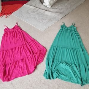 3 Jersey Knit Spaghtti Strap Dress
